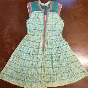 Plenty by Tracy Reese size 12 fit and flare gauzy mesh lined dress